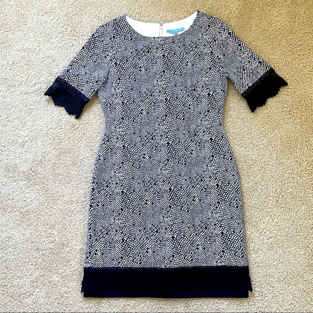 ANTONIO MELANI Blue White Dress